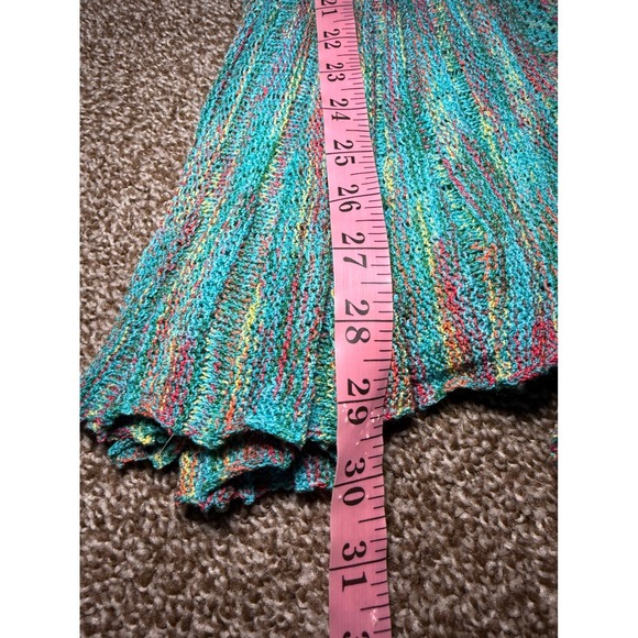 Kaktus Women Knit Cardigan Sweater Open Front Button Small Festival Bohemian - Picture 6 of 8